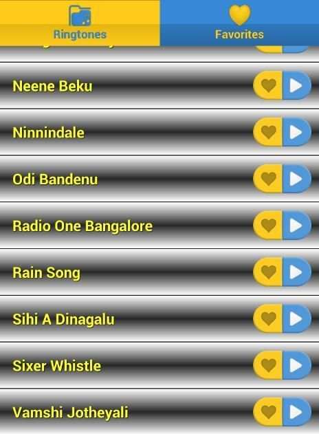 Kannada Ringtones (ಕನ್ನಡ) स्क्रीनशॉट 2