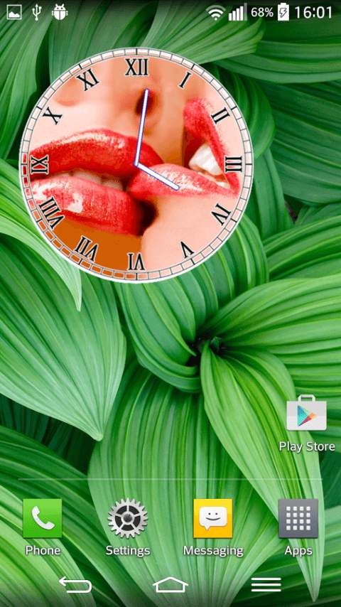 Hot Kiss Clock Widget screenshot 4