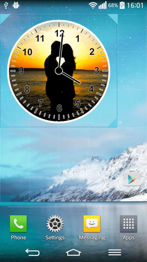 Hot Kiss Clock Widget screenshot 1