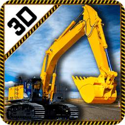 Real Heavy Excavator Crane 3D