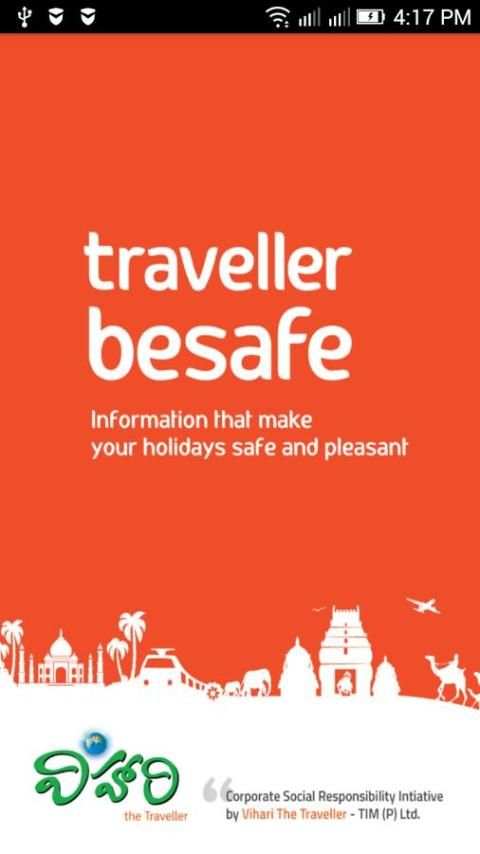 Traveller Besafe स्क्रीनशॉट 1
