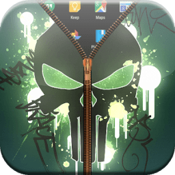 ikon Skull Zipper Lock Screen