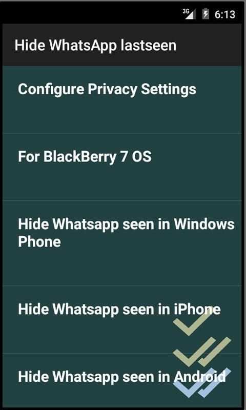 Hide WhatsApp last seen screenshot 1