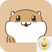 Lovely Hamster Emoji Stickers on 9Apps