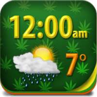 Weed Clock Weather Widget on 9Apps