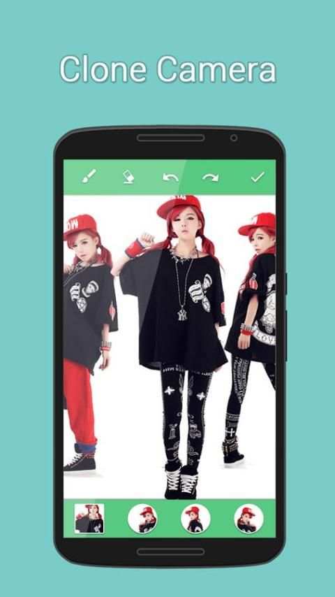 Kembar Tiga Efek Kamera screenshot 2