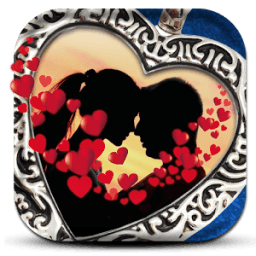 प्यार लॉकेट फोटो कैमरा आइकन