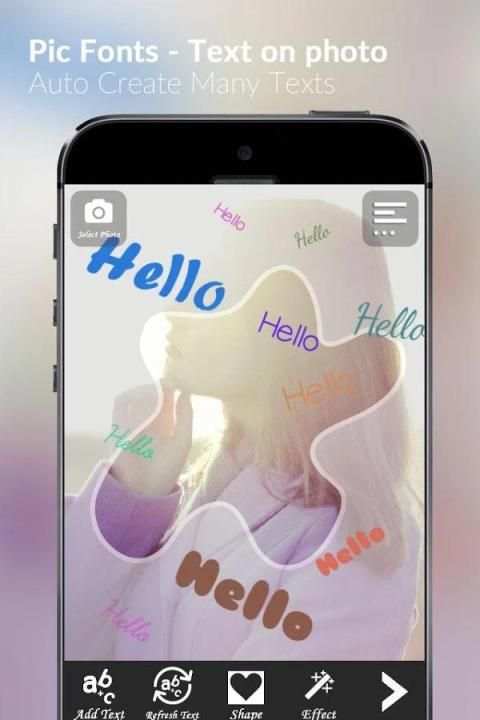 Multi Text on Photo editor 3 تصوير الشاشة
