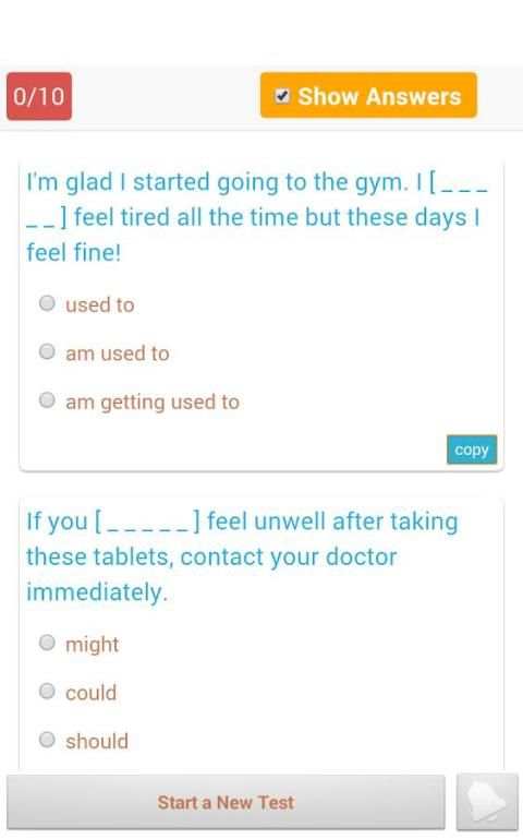 1800 Grammar Tests (Free) screenshot 1