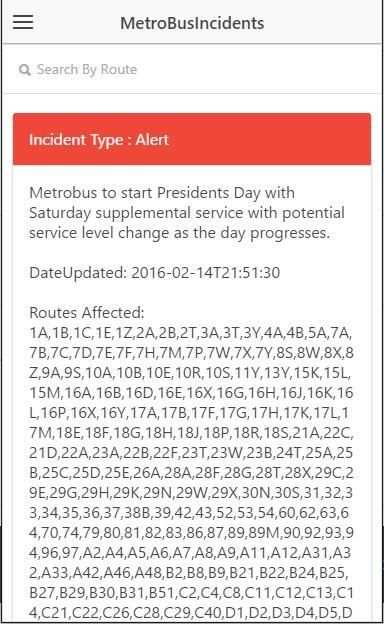 Metro Bus for VA/DC/MD screenshot 6