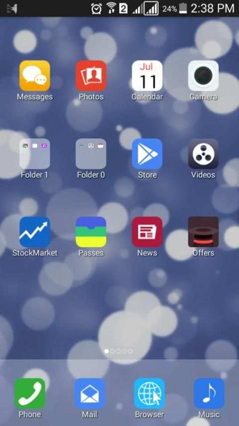 i6 Plus Launcher 2 تصوير الشاشة