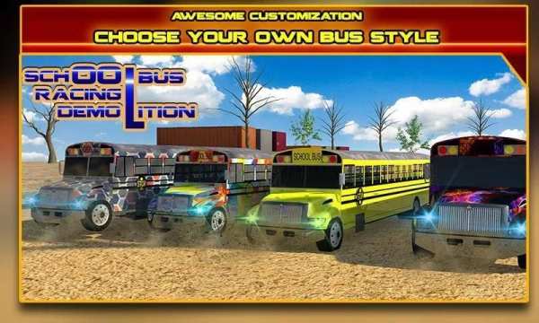 School Bus Racing: Demolition स्क्रीनशॉट 11