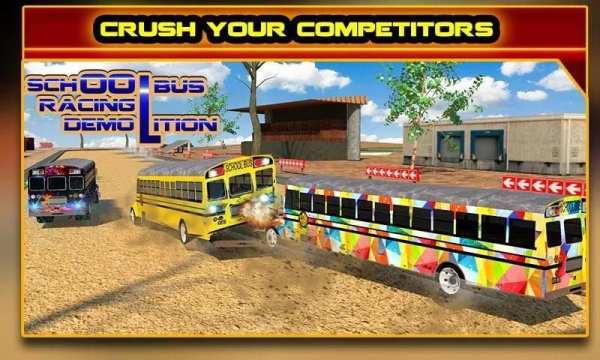 School Bus Racing: Demolition स्क्रीनशॉट 14