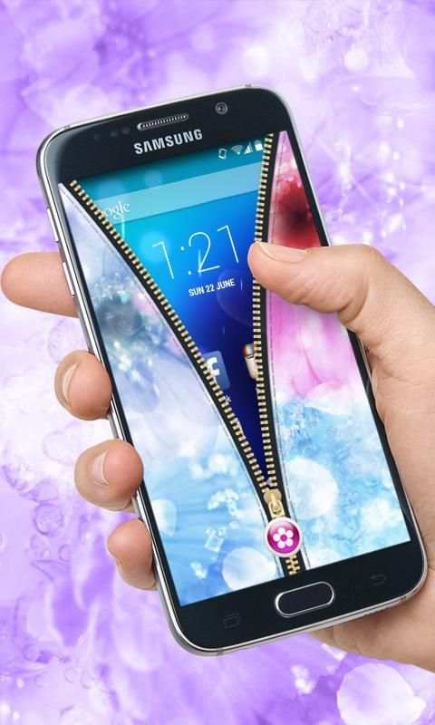 Pink Flowers Zipper UnLock скриншот 3