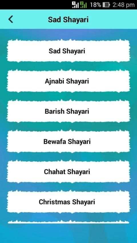 Hindi Sad Shayari Collection screenshot 2