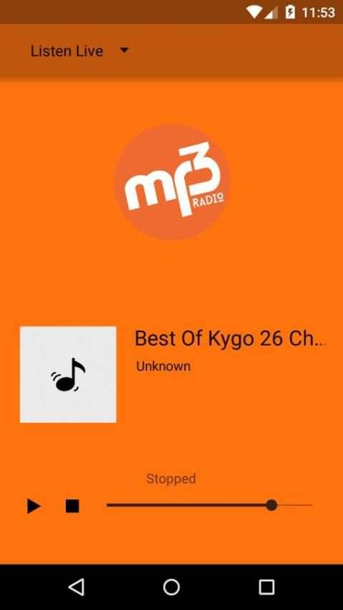 Mp3Radio APP 1 تصوير الشاشة