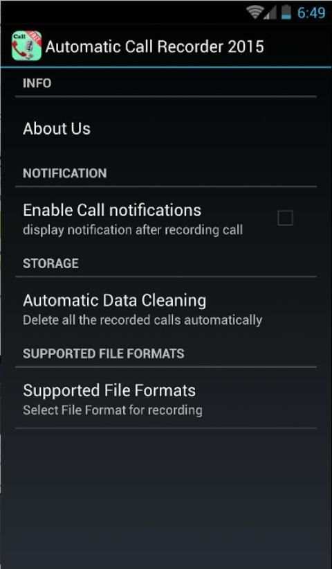 Automatic Call Recorder 2015 screenshot 4