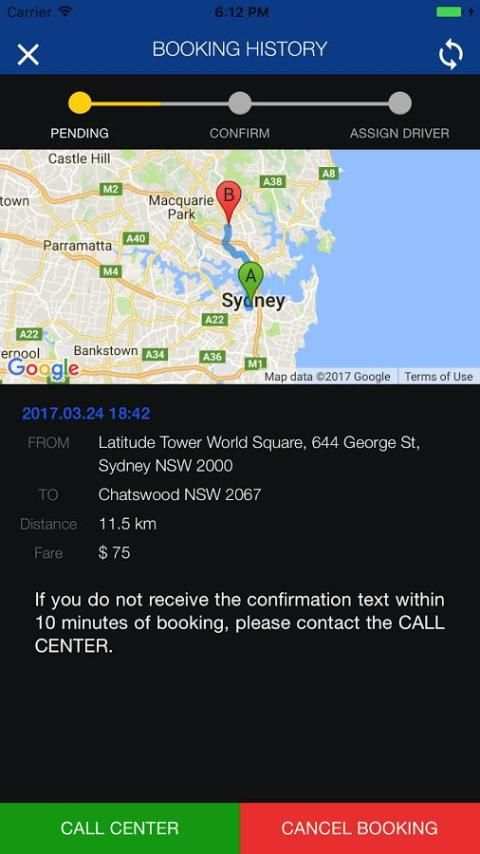 My Driver Sydney screenshot 2