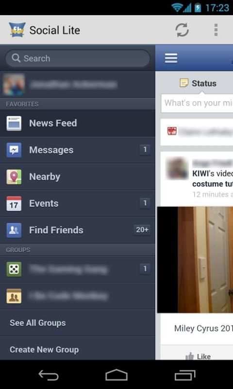 Social Lite screenshot 1