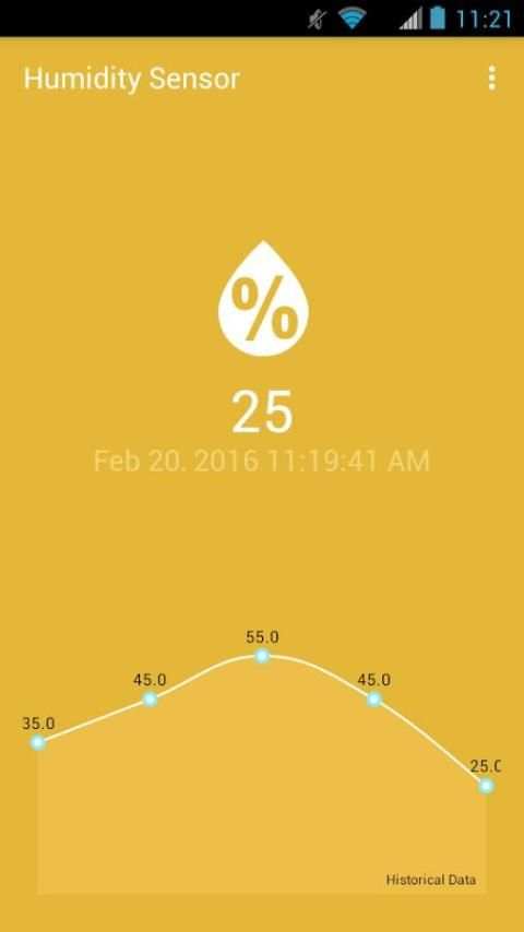 Humidity Sensor (IoT App) 5 تصوير الشاشة