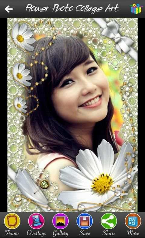Bunga Kolase Foto Seni screenshot 4