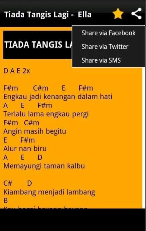 Chord Lagu Malaysia Melayu скриншот 2