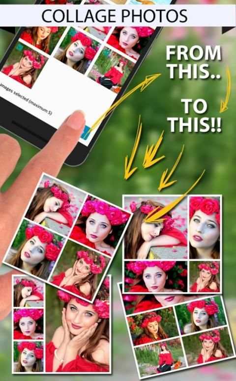 Collage Photos Free & Effects 4 تصوير الشاشة