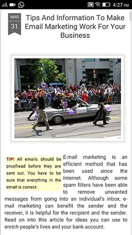 Email marketing Tips скриншот 4
