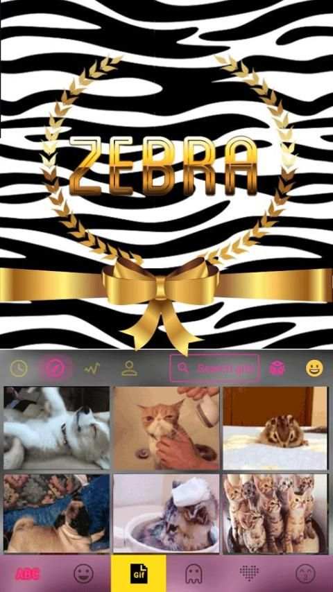 Zebra Theme for iKeyboard screenshot 4