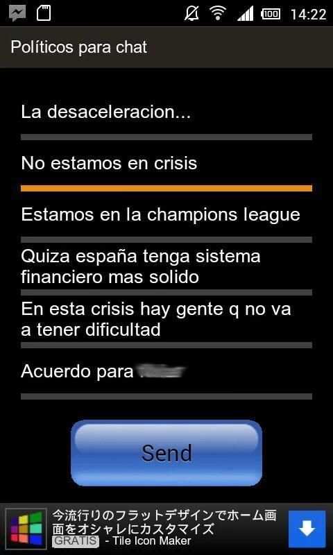 Políticos para Chat & What'sUp screenshot 2