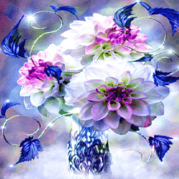 Blue White Flower LWP иконка