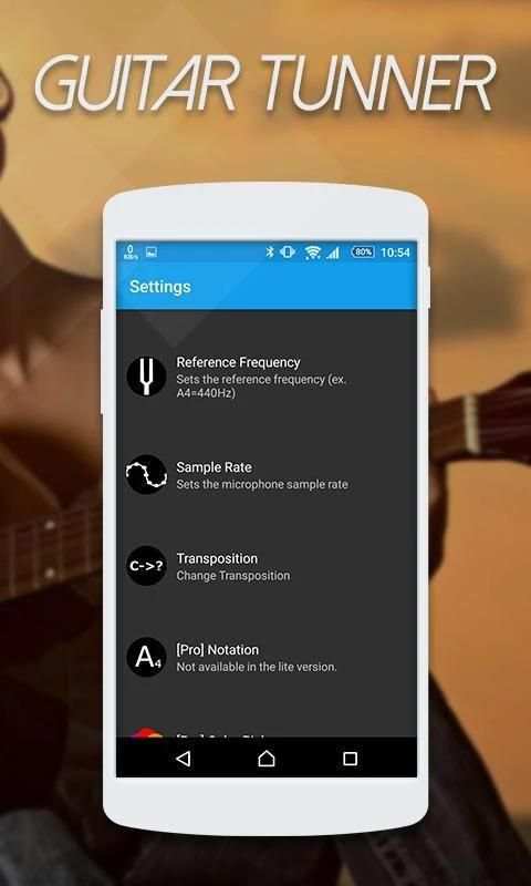 Free Tuner app for Guitar скриншот 2