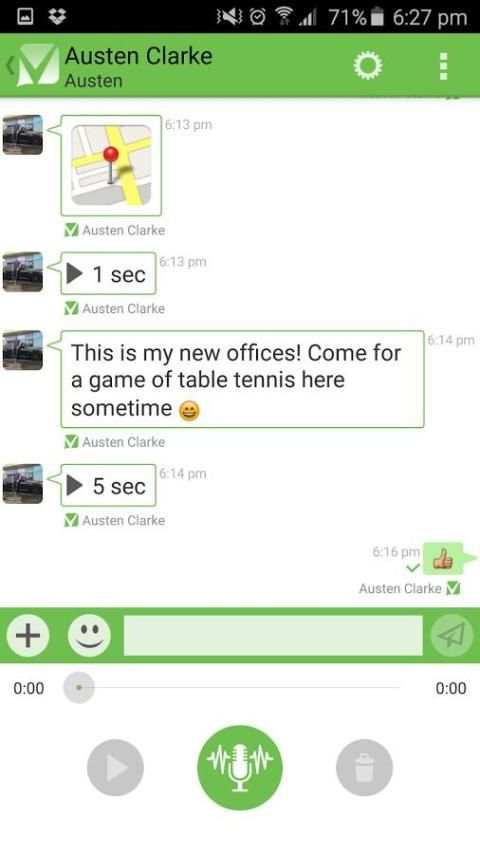 Vmail - text & voice messenger screenshot 6