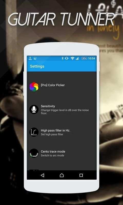 Free Tuner app for Guitar скриншот 1