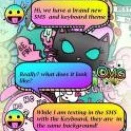 ikon Tema SMS Grafiti Warna Warni