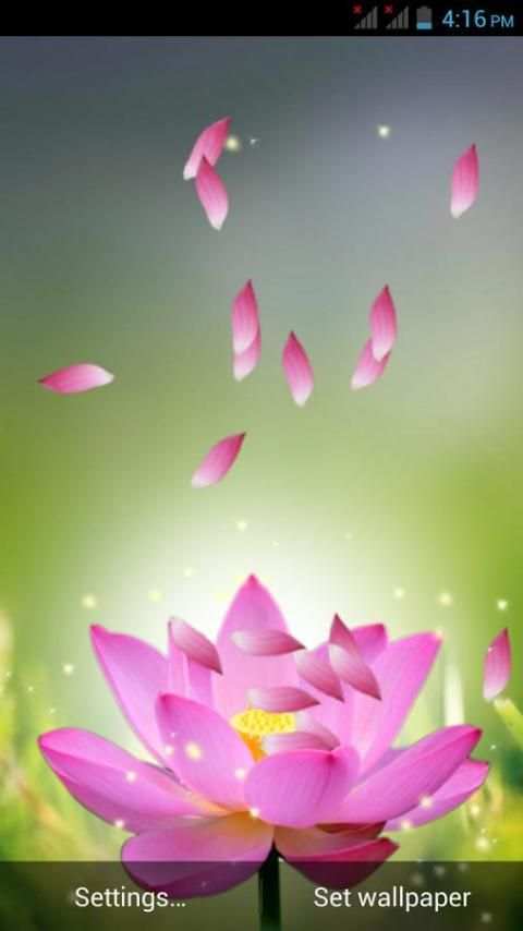 3D Flower Petal Wallpaper स्क्रीनशॉट 5