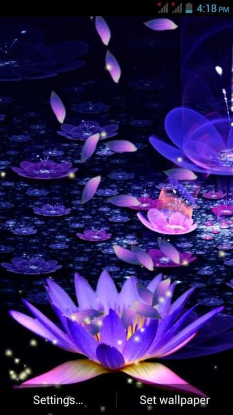 3D Flower Petal Wallpaper स्क्रीनशॉट 2