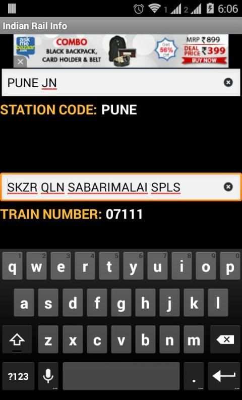 Indian Rail स्क्रीनशॉट 6