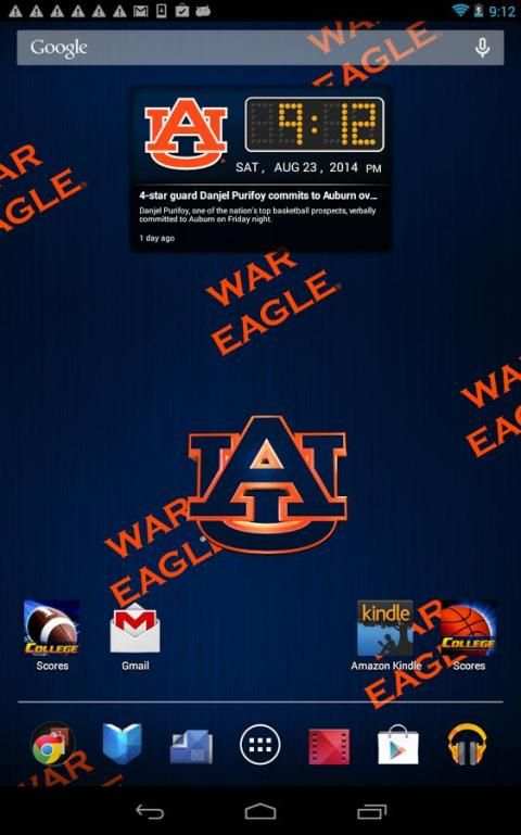 Auburn Tigers Live Clock скриншот 5