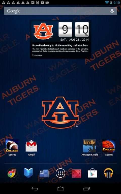Auburn Tigers Live Clock скриншот 7