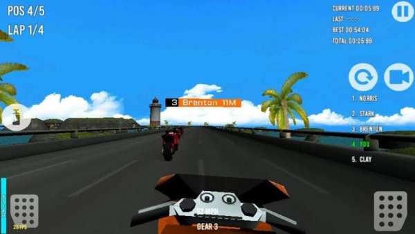 Moto Racing 3D screenshot 1
