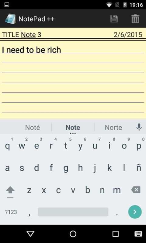 Notepad ++ para Android 1 تصوير الشاشة