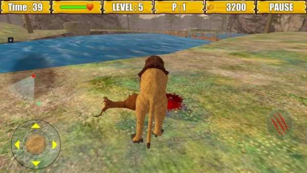 Wild Lion Simulator Game स्क्रीनशॉट 2