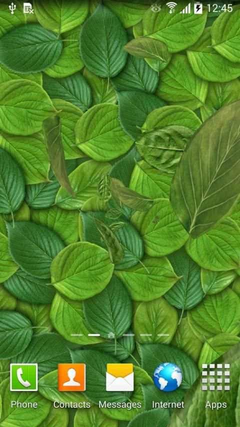 3D Leaves Live Wallpaper स्क्रीनशॉट 6