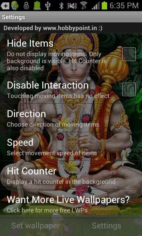 Jai HANUMAN HQ Live Wallpaper screenshot 1