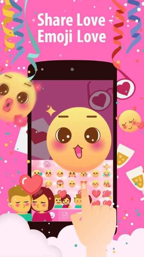 Emoji Love for iKeyboard screenshot 1