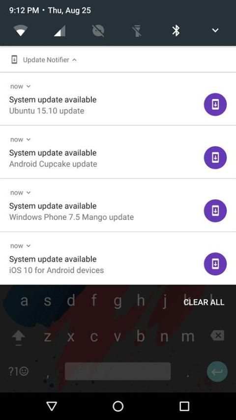 Fake Update Notifier 1 تصوير الشاشة