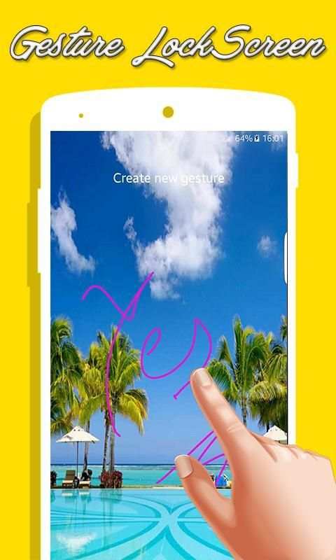 Gesture Lock Screen 1 تصوير الشاشة