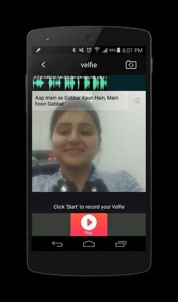 Velfie: Video Selfies screenshot 2