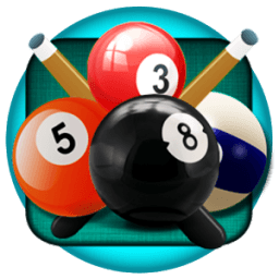 Snooker Pool 8 Ball Red corner icon
